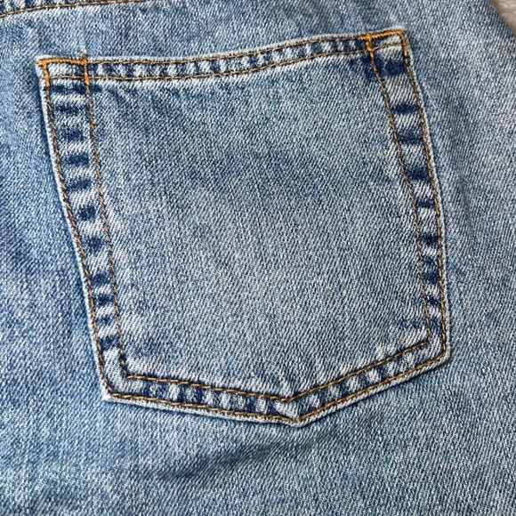 ASOS Womens Size 6 Denim Mini Skirt Blue Jean Raw Hem Casual Summer Festival - Picture 6 of 13